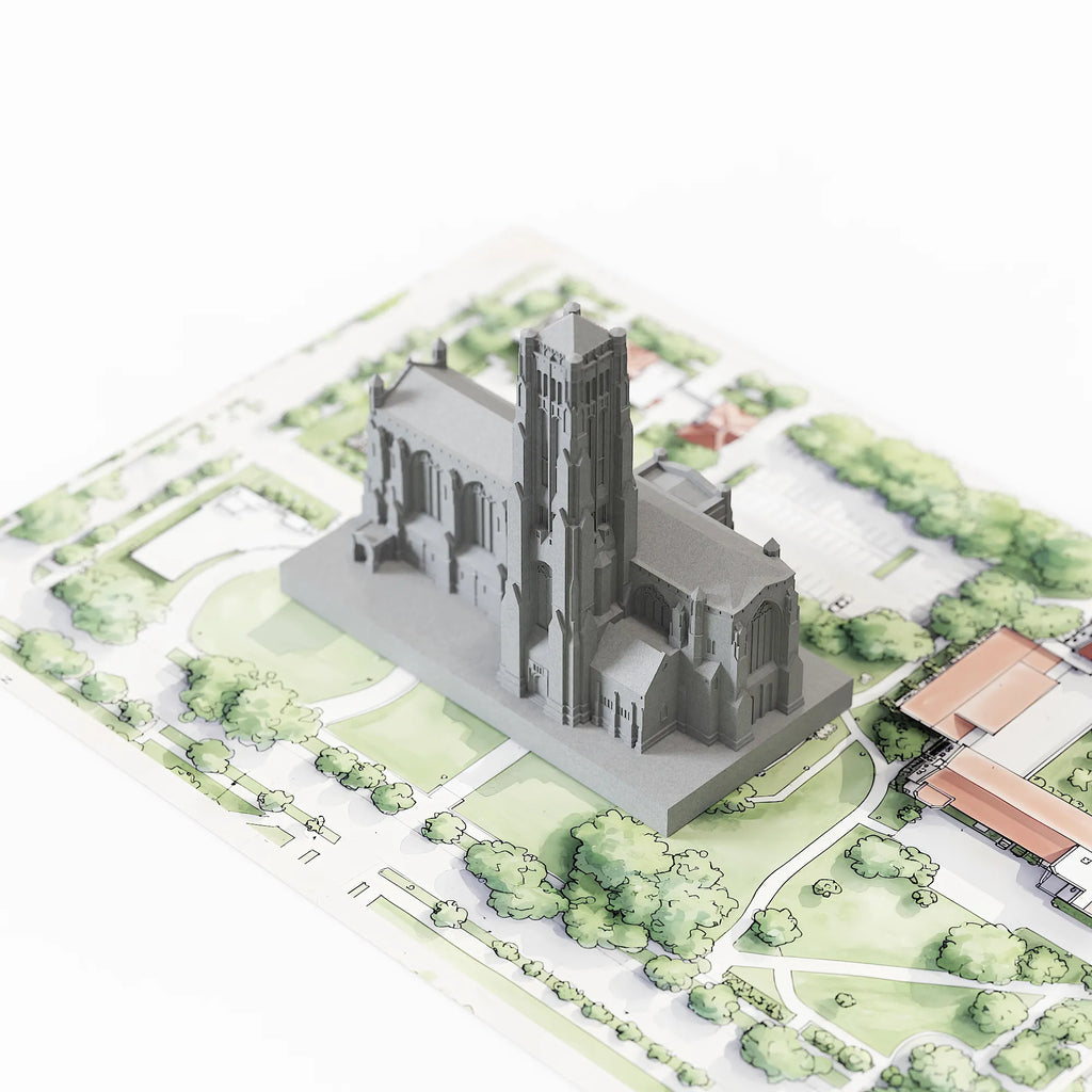 UChicago Rockefeller Chapel Concrete Model – University of Chicago Graduation Gift & Alumni Desk Decor