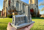 UChicago Rockefeller Chapel - handcrafted concrete sculpture with wood base