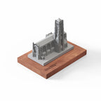 UChicago Rockefeller Chapel - concrete sculpture, detail close-up