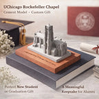 UChicago Rockefeller Chapel - concrete architectural model, hero shot