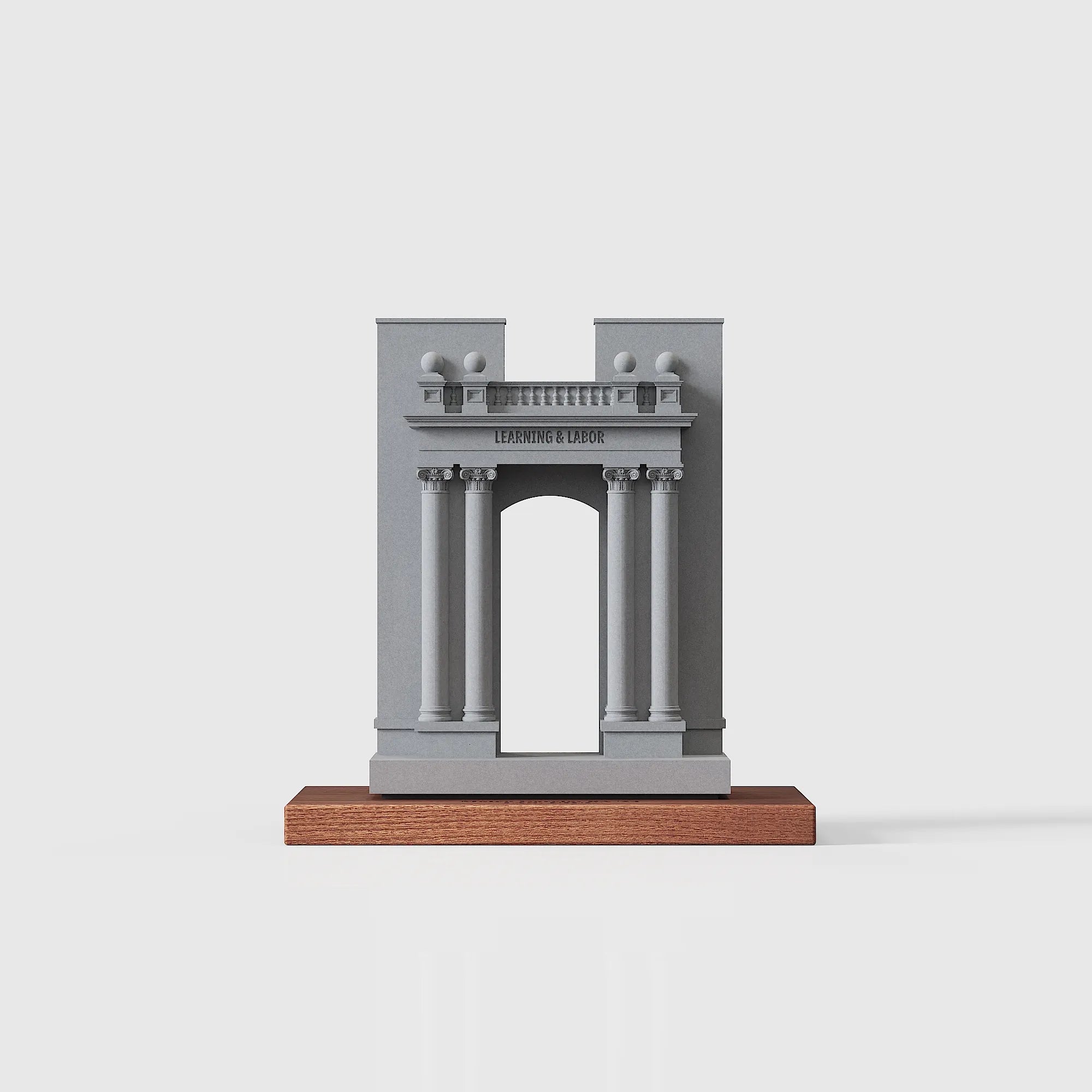 University of Illinois Hallene Gateway Model, UIUC Graduation Gift, Concrete Desktop Decor, UIUC Alumni Gift, Personalized UIUC Architecture