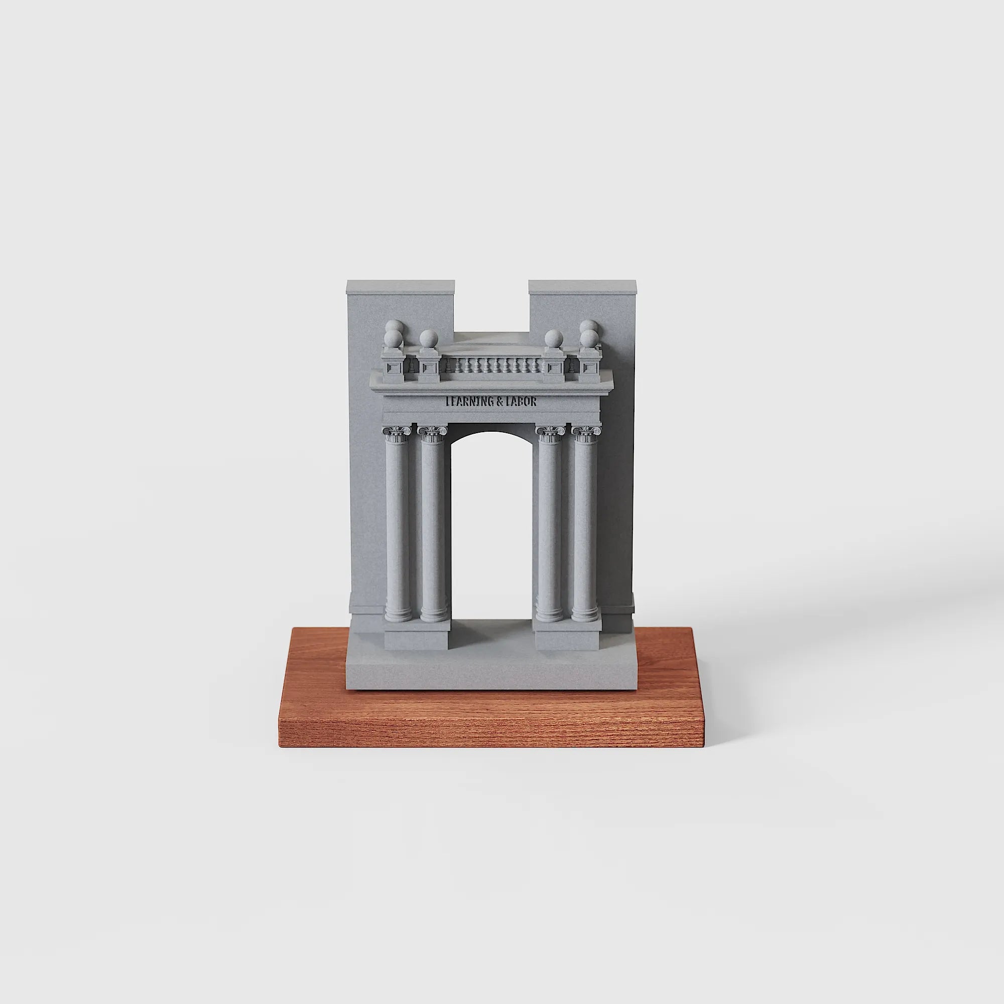 University of Illinois Hallene Gateway Model, UIUC Graduation Gift, Concrete Desktop Decor, UIUC Alumni Gift, Personalized UIUC Architecture