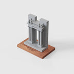 UIUC Hallene Gateway – desk decor concrete replica, angled view