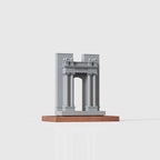 UIUC Hallene Gateway – concrete landmark model, lifestyle shot