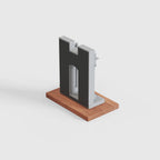 UIUC Hallene Gateway – handcrafted concrete replica, back view