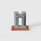 UIUC Hallene Gateway – architectural model concrete, shadow detail