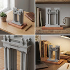 UIUC Hallene Gateway – architectural miniature, close-up texture detail