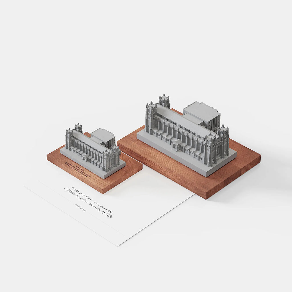 UMich Law Quadrangle – concrete desk decor, natural lighting