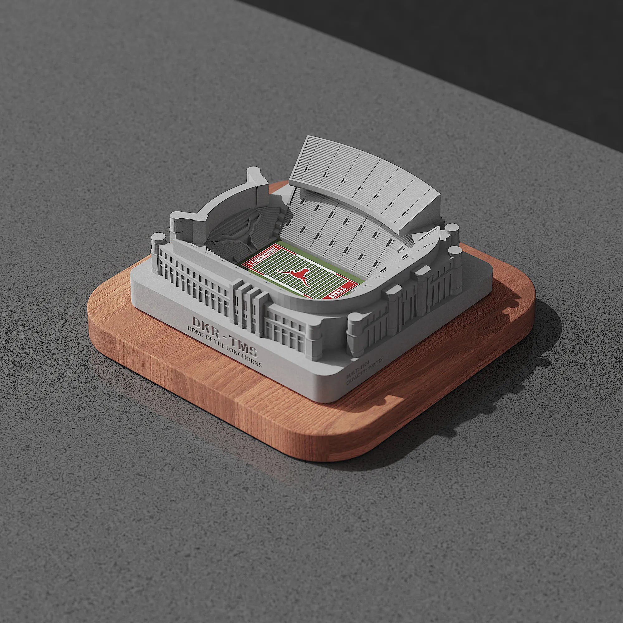 DKR-Texas Memorial Stadium Concrete Model – UT Austin Graduation Gift & Longhorns Keepsake