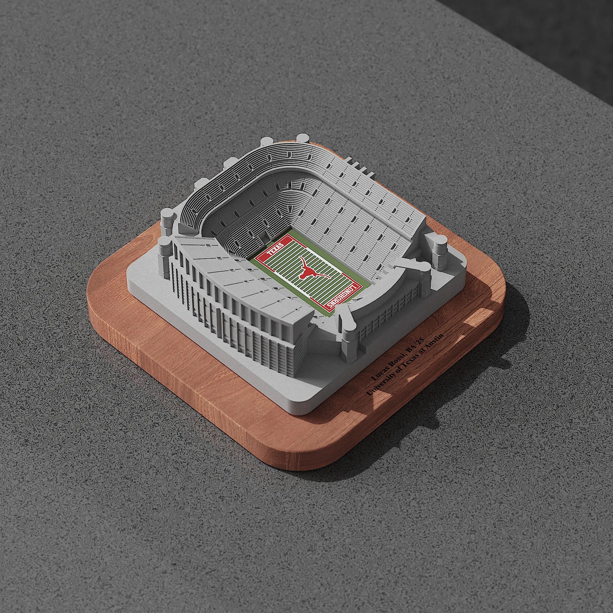 DKR-Texas Memorial Stadium Concrete Model – UT Austin Graduation Gift & Longhorns Keepsake
