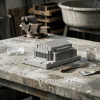 UMN Northrop Auditorium – architectural miniature, close-up texture detail