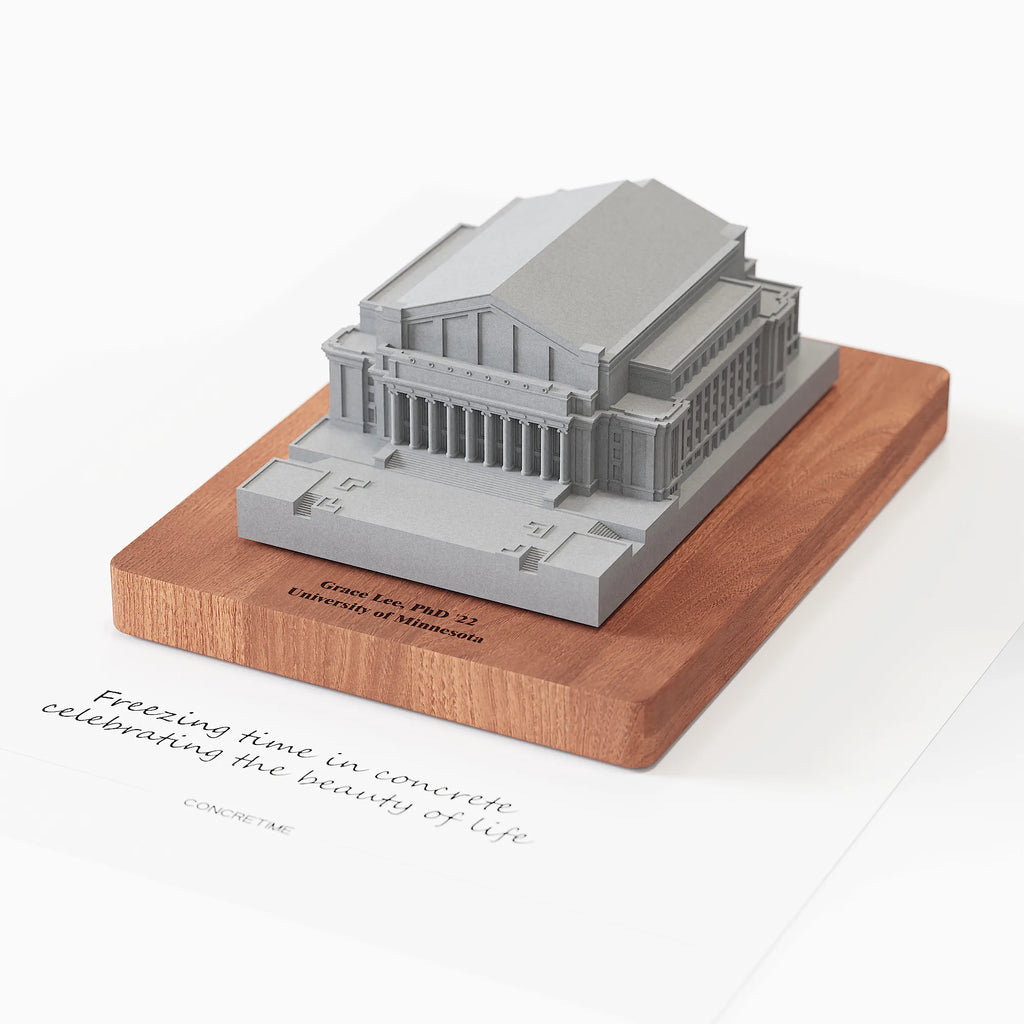 University of Minnesota Northrop Auditorium Concrete Model | UMN Graduation Gift