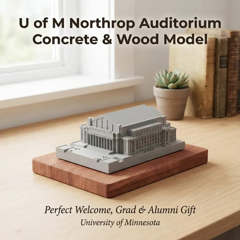 University of Minnesota Northrop Auditorium Concrete Model | UMN Graduation Gift